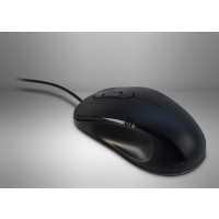 Inter-Tech M-3026 - Beidhändig - Optisch - USB Typ-A - 1000 DPI - Schwarz