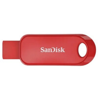 SanDisk Cruzer Snap - 32 GB - USB Typ-A - 2.0 - Dia - 6,1 g - Rot