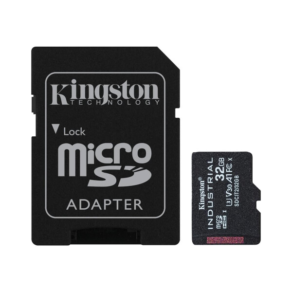 Kingston 32GB Industrial microSDHC C10 A1 pSLC Card+ SD-Adapter