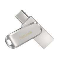 SanDisk Ultra Dual Drive Luxe - 256 GB - USB Type-A / USB Type-C - 3.2 Gen 1 (3.1 Gen 1) - 150 MB/s - Drehring - Edelstahl