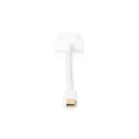 DIGITUS AK-340416-002-W - DisplayPort Adapterkabel, mini DP - HDMI Typ A St/Bu, 0,2m, HDMI 2.0, aktiv, CE, gold, we
