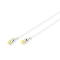 DIGITUS DK-1624-A-010S - CAT 6A U-FTP Slim Patchkabel, Cu, LSZH AWG 28/7, L&auml;nge 1 m, Farbe grau