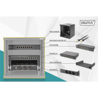 DIGITUS DN-10-SET-1-B - 10 Zoll Netzwerk Set, inkl. 6HE...