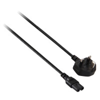 V7 Notebook Netzkabel GB-Stecker zu IEC-C8 schwarz 2m