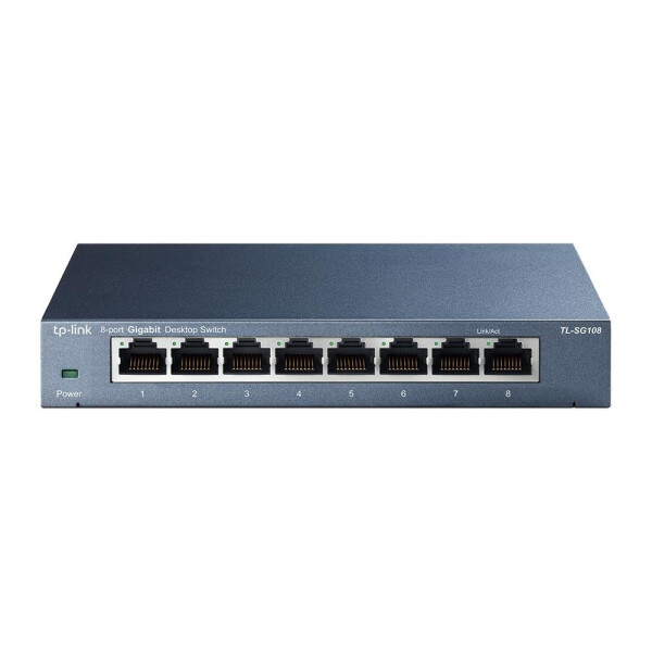 TP-LINK TL-SG108 8-port Metal Gigabit Switch - Switch - nicht verwaltet