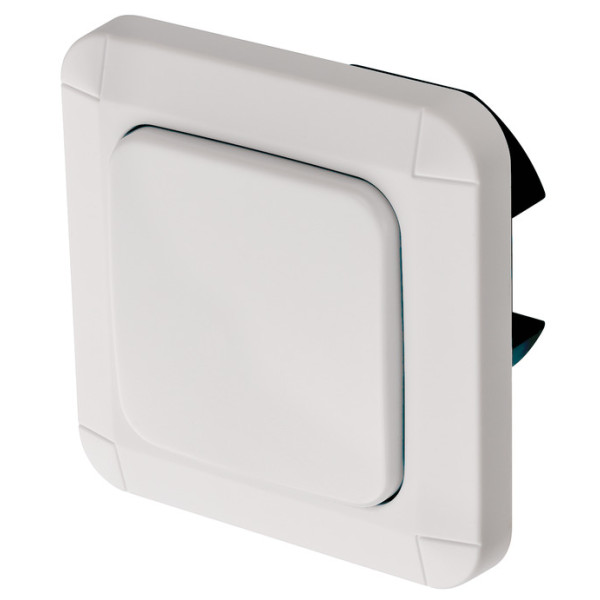 Brennenstuhl BrematicPRO Funk-Einbauwandschalter Unterputz UPWS 868 01 W1000 - Tasten - Kabellos - Weiß - IP20 - 868.3 MHz - 100 m - 80 mm