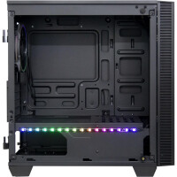 Inter-Tech X-608 Infinity Micro - Tower - PC - Glas - ITX,uATX - Gaming - Rot/Grün/Blau