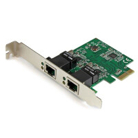 StarTech.com 2 Port Low Profile PCI Express Gigabit Ethernet Netzwerkkarte - PCIe Server Adapter - Eingebaut - Verkabelt - PCI Express - Ethernet - 2000 Mbit/s