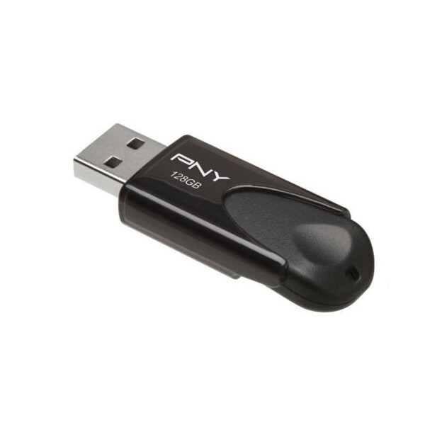 PNY Attaché 4 2.0 128GB - 128 GB - USB Typ-A - 2.0 - 25 MB/s - Dia - Schwarz