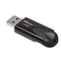 PNY Attach&eacute; 4 2.0 128GB - 128 GB - USB Typ-A - 2.0 - 25 MB/s - Dia - Schwarz