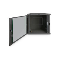 DIGITUS DN-19-12U-EC-SW - 12HE Wandgehäuse 607x600x450 mm, Farbe Schwarz (RAL 9005)