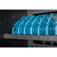 DIGITUS DN-45002 - Mobiler Ladeschrank, 30 Ladestationen, 15,6", schw 1260 x 824 x 650 mm, inkl. USB, PDU, Lüfter