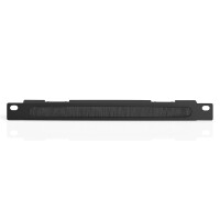 DIGITUS DN-10-ORG-1-2U-B - 254 mm (10") 0,5HE Kabelbürstenleiste 22x254x12 mm, Farbe Schwarz (RAL 9005)