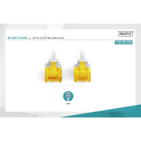 DIGITUS DK-1617-A-010S - CAT 6A U-UTP Slim Patchkabel, Cu, LSZH AWG 28/7, Länge 1 m, Farbe grau
