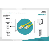 DK-1644-A-020-Y-10 - CAT 6A S-FTP Patchkabel, Cu, LSZH AWG 26/7,  2 m, 10 Stück,  Gelb