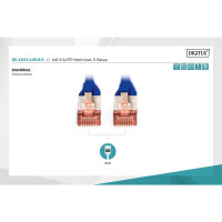 DK-1644-100-B-5 - CAT 6 S-FTP Patchkabel, Cu, LSZH AWG 27/7,  10 m, 5 Stück,  Blau