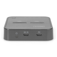 DIGITUS DA-71545 - NVMe Klonstation USB3.1 Gen2 Typ-C NVMe M.2 SSD Gehäuse