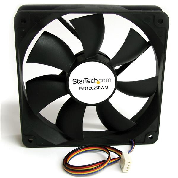 StarTech.com 120mm Computer Gehäuselüfter/ PWM Cooling Fan - Lüfter für Computer Gehäuse mit 4-pin Molex - Computergehäuse - Ventilator - 12 cm - 39 dB - 40000 h - -10 - 70 °C