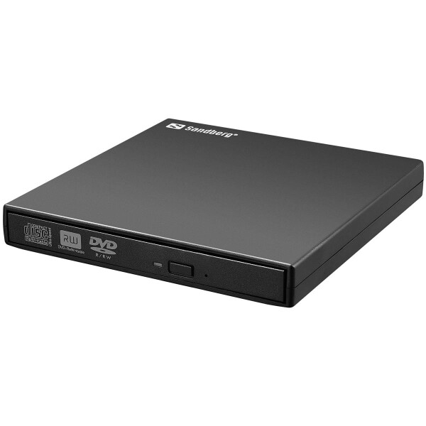 SANDBERG USB Mini DVD Burner - Schwarz - Desktop / Notebook - DVD Super Multi - USB 2.0 - CD-R,CD-ROM,CD-RW,DVD-R,DVD-ROM,DVD-RW - 24x