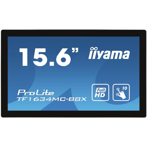 Iiyama ProLite TF1634MC-B8X - 39,6 cm (15.6 Zoll) - 450 cd/m² - Full HD - LED - 16:9 - 1920 x 1080 Pixel