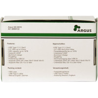 Inter-Tech HDD Gehäuse 2.5" Argus GD-25010 mit USB 3.1 Gen2 retail