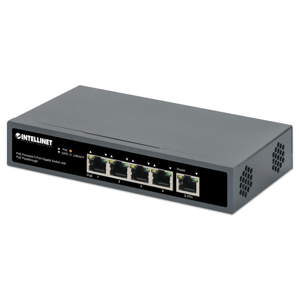 IC Intracom 4-Port Gigabit+1GE PD High PoE Switch