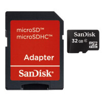 SanDisk microSDHC 32GB - 32 GB - MicroSDHC - Klasse 4 - Schwarz