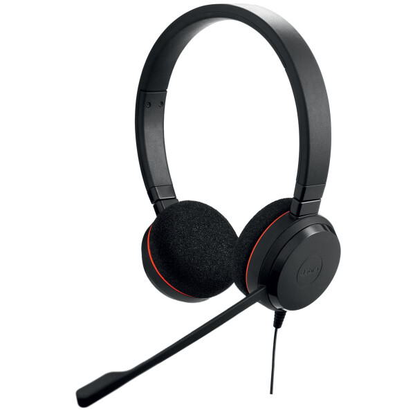 Jabra Evolve 20 UC Stereo - Kopfhörer - Kopfband - Büro/Callcenter - Schwarz - Binaural - Lautstärke + - Lautsärke -