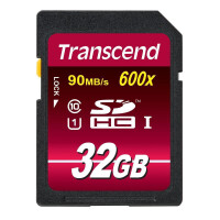 Transcend 32GB SDHC CL 10 UHS-1 - 32 GB - SDHC - Klasse...