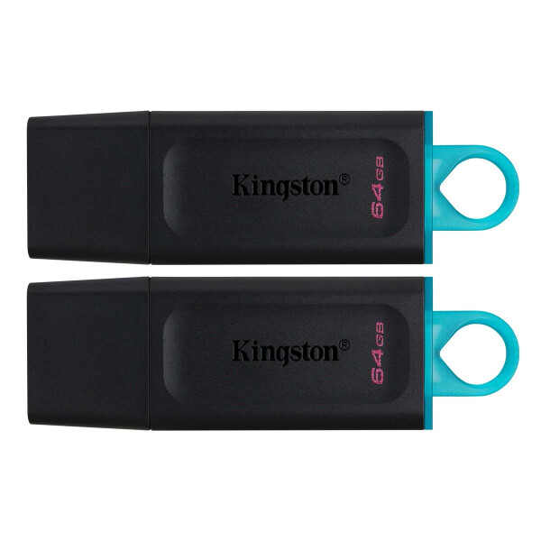Kingston DataTraveler Exodia Blck+ Teal -2 Pcs USB 3.2 64GB - Flash-Speicher - unsortiert