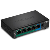 TRENDnet TPE-TG52 5-Port PoE Switch Gigabit PoE+ 32W -...