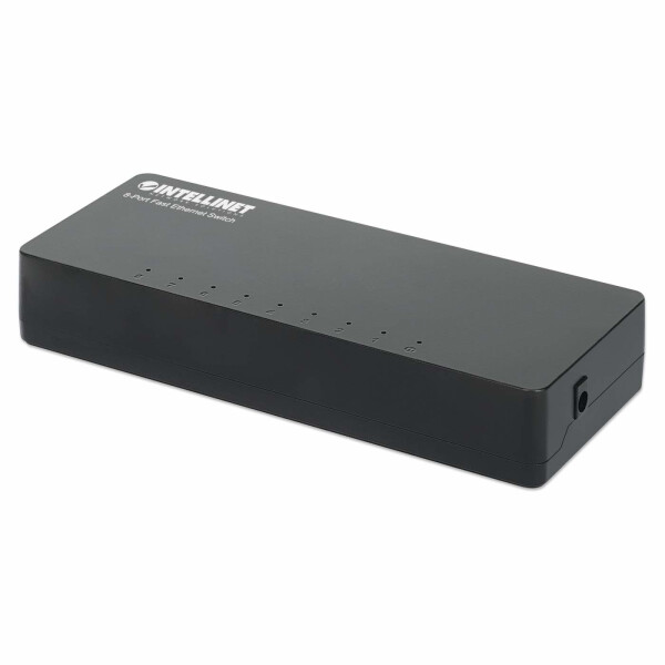 IC Intracom 8-Port Fast Ethernet Switch Desktop-Format Kunststoffgehäuse IEEE 802.3az Energy - Switch - 8-Port