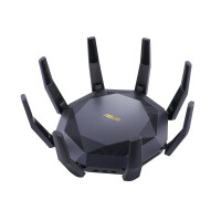 ASUS RT-AX89X AX6000 AiMesh - Wi-Fi 6 (802.11ax) - Dual-Band (2,4 GHz/5 GHz) - Eingebauter Ethernet-Anschluss - 3G - Schwarz - Tabletop-Router