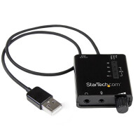 StarTech.com USB Audio Adapter - Externe USB Soundkarte...