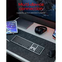 KeySonic Tas KSK-8023BTRF DE Bluetooth & RF Windows macOS