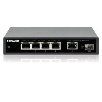 IC Intracom 5-Port Gigabit PoE+ Switch 1SFP91W - Switch - 1 Gbps