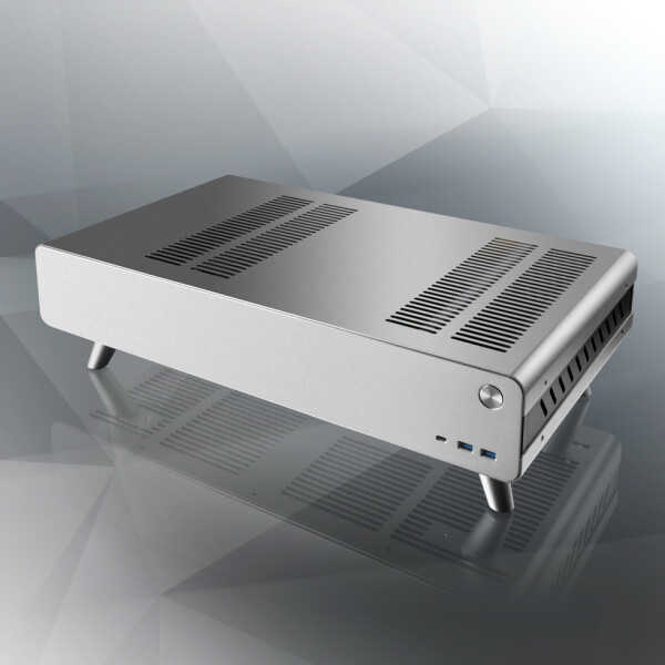 RAIJINTEK Pan Slim Mini-ITX Gehäuse - silber - Gehäuse - Mini-ITX
