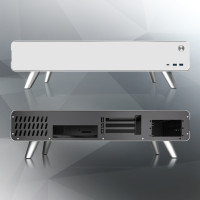 RAIJINTEK Pan Slim Mini-ITX Gehäuse - silber - Gehäuse - Mini-ITX