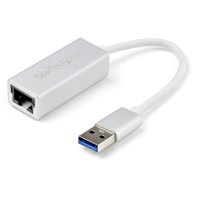 StarTech.com USB 3.0 to Gigabit Network Adapter - Silver - Sleek Aluminum