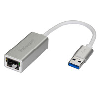 StarTech.com USB 3.0 to Gigabit Network Adapter - Silver - Sleek Aluminum