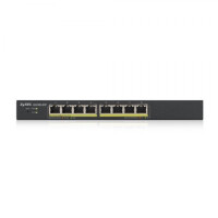 ZyXEL Switch GS1900-8HP 8x Gigabit PoE Ports smart managed lüfterlos L2 - Switch - 1 Gbps