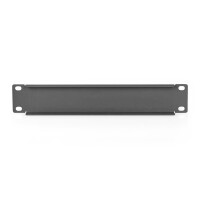 DIGITUS DN-10-BPN-01-B - 1HE Blindabdeckplatte, 10 Zoll 45 x 255 x 10 mm, schwarz (RAL 9005)