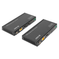 DIGITUS DS-55508 - HDBaseT HDMI Extender Set, 150 m 4K/60Hz, 18 Gbps, YUV 4:4:4, HDR
