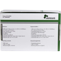 Inter-Tech GD-25000 - HDD-Gehäuse - 2.5 Zoll - SATA - Serial ATA II - Serial ATA III - 5 Gbit/s - USB Konnektivität - Transparent