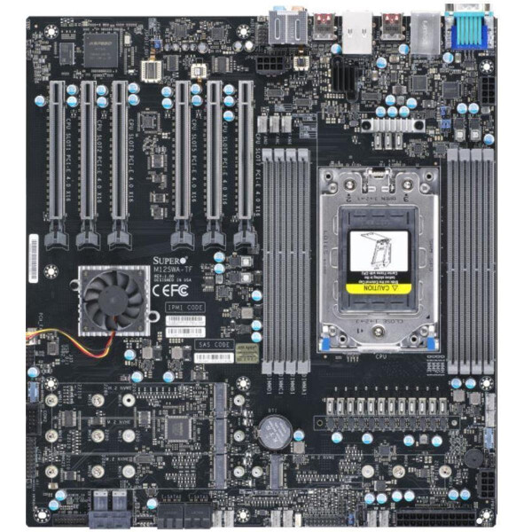 Supermicro Server MB 1xSP3/eATX/1x1Gb LAN M12SWA-TF bulk - Mainboard - ATX