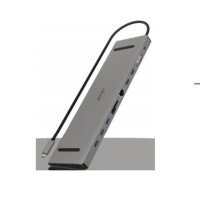 Acer ACG-DCK-C-1 - Verkabelt - USB 3.2 Gen 1 (3.1 Gen 1) Type-C - 100 W - 3,5 mm - 10,100,1000 Mbit/s - Grau