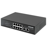 Intellinet 8-Port Gigabit Ethernet PoE+ Switch mit 2 RJ45...