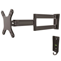 StarTech.com Monitorarm für Wandmontage - Zwei Gelenke - 15 kg - 33 cm (13 Zoll) - 68,6 cm (27 Zoll) - 75 x 75 mm - 100 x 100 mm - Schwarz