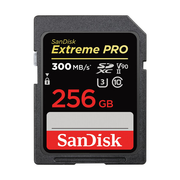 SanDisk 256 GB SDXC CARD Extreme PRO UHS-II V90 300MB/s - Extended Capacity SD (SDXC)