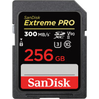 SanDisk 256 GB SDXC CARD Extreme PRO UHS-II V90 300MB/s -...
